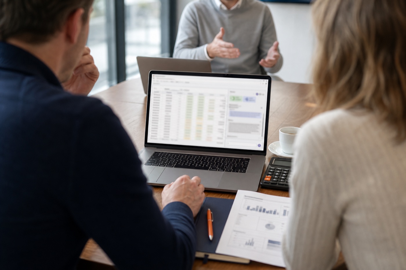 AI-gegenereerde sfeerimpressie van een praktische AI-oefening voor finance